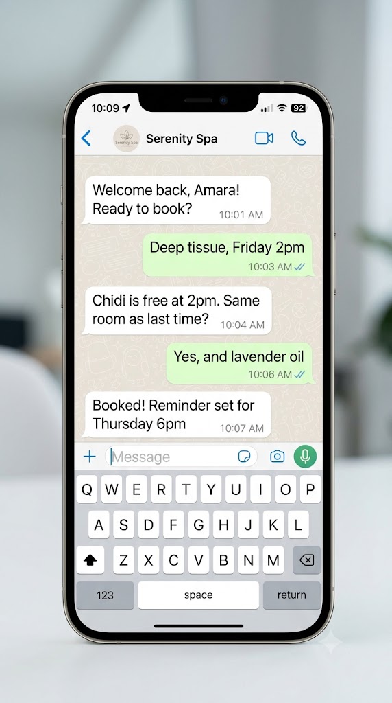 AI Spa Assistant screenshot 1