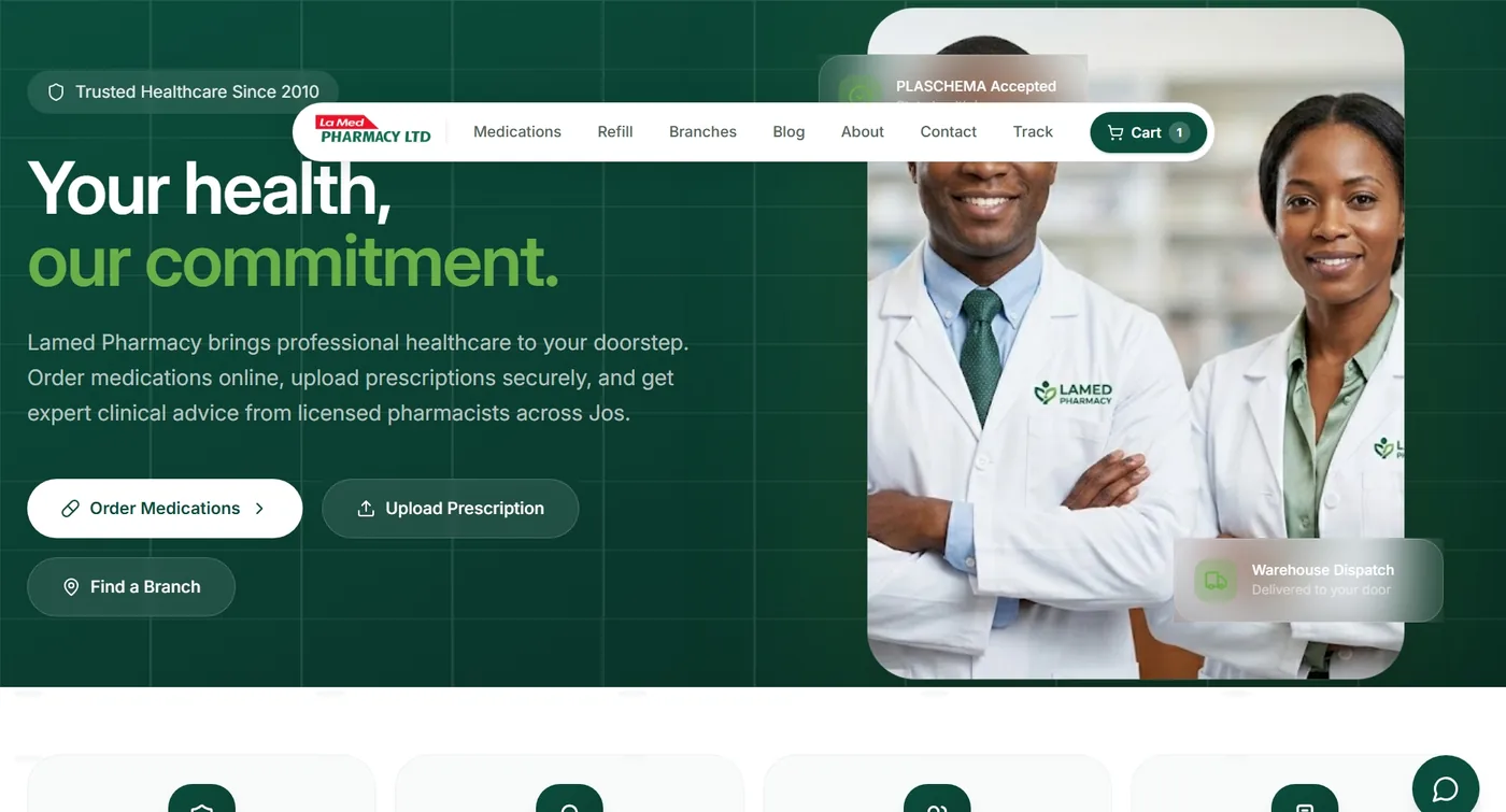 Lamed Pharmacy homepage