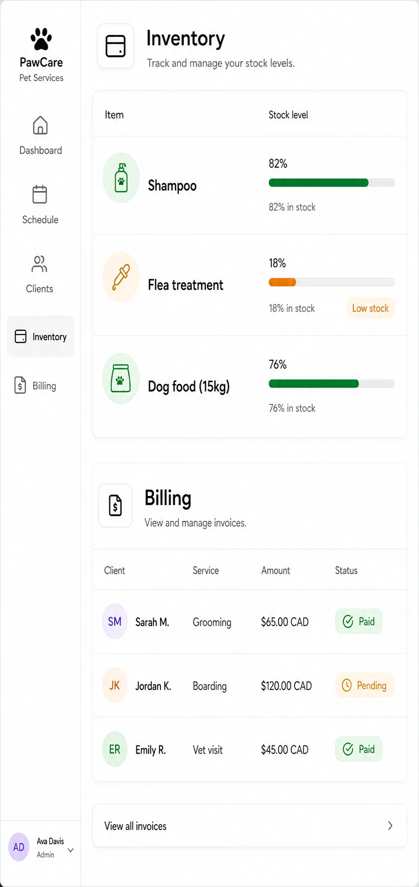 Pet Internal System screenshot 3